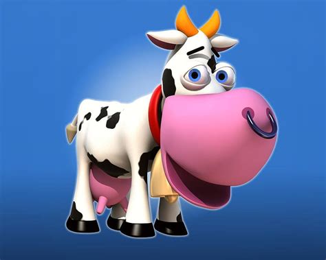 Funny Cow, Cartoon Cow HD wallpaper | Pxfuel