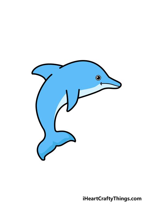 How To Draw A Dolphin Step By Step