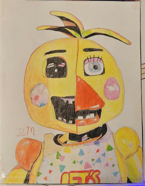 My drawing of toy chica : r/fivenightsatfreddys