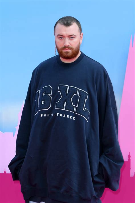 Sam Smith Dons Oversized Vetements '16XL' Sweater at 'Barbie' Premiere