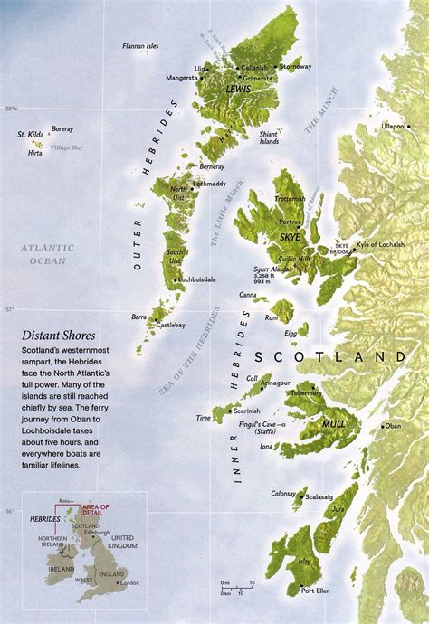 Hebrides Islands Map - Explore the Beauty of Scotland