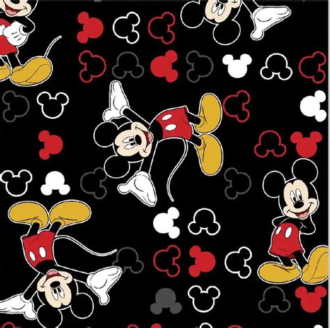 Mickey Mouse Red Background