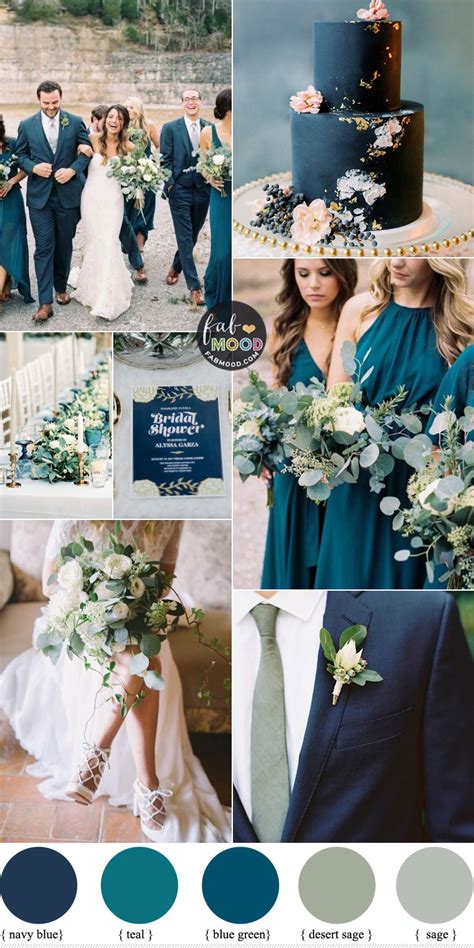 Blue And Green Wedding Colors : The dark blue and natural green evoke ...