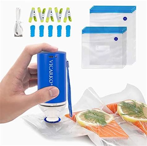 Sous Vide Bags BPA Free Reusable Food Vacuum Sealer Bags, with ...