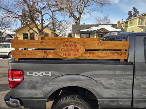 Pickup Truck Bed Custom Hand Made Rustic Wood Side Rails – Denver ...