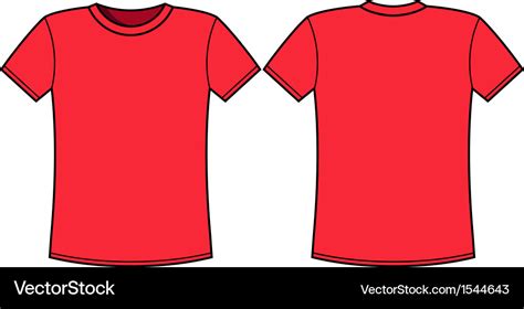 Blank t-shirt template Royalty Free Vector Image