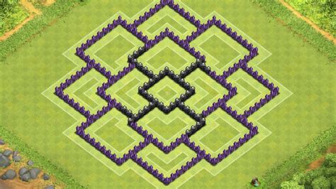 Clash of Clans Town Hall 8 Defense (CoC TH8) BEST Trophy Base Layout ...