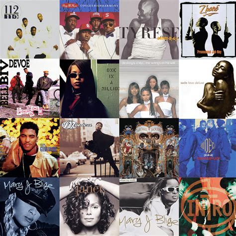 Classic 90's and 2000's R&B Album Cover Art Collage - Etsy