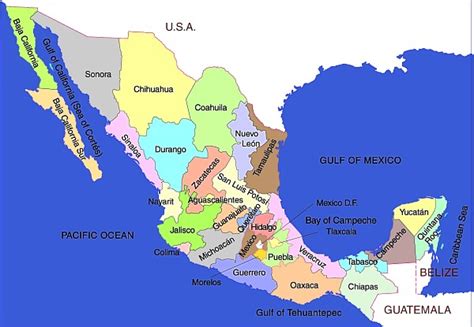 How Many States In Mexico Map - Chlo Melesa