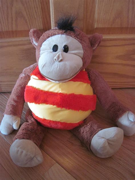 Jay At Play Mushabelly Chatter Plush Brown Microbead Monkey Named ...