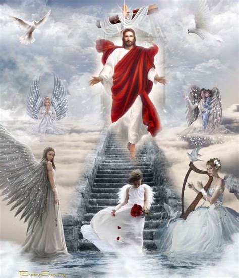 Jesus and Angels in Heaven - ePuzzle photo puzzle