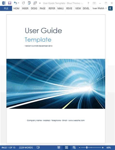 User Guide Templates • My Software Templates