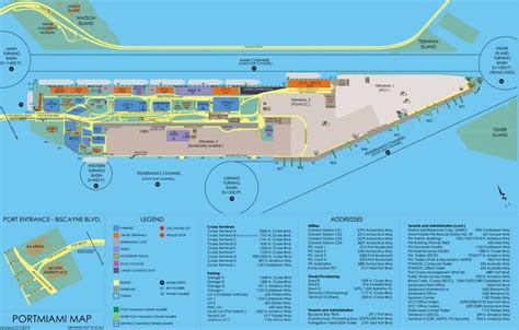 Miami Cruise Terminal Map | Wells Printable Map