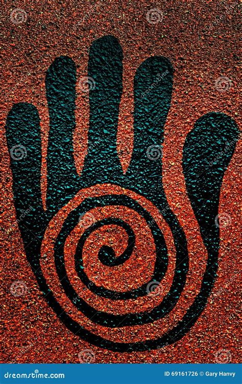 Black Reiki Healing Hand Symbol Stock Photography | CartoonDealer.com ...