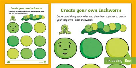 FREE! - Inchworm Craft Activity -Arts and Crafts - Twinkl