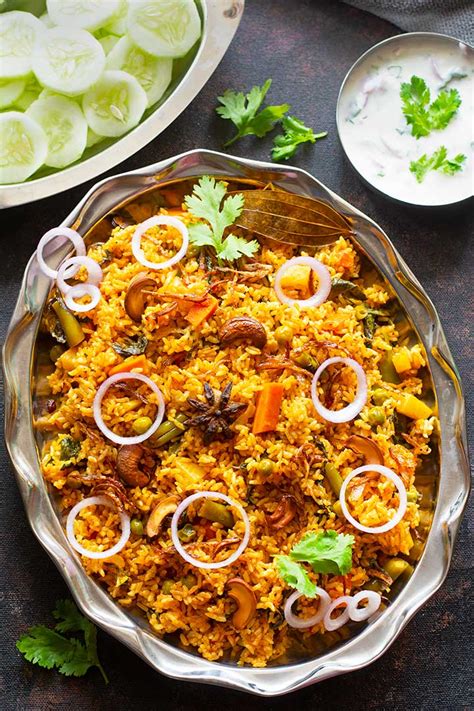 Veg Dum Biryani - Dum Vegetable Biryani + Video | Tickling Palates