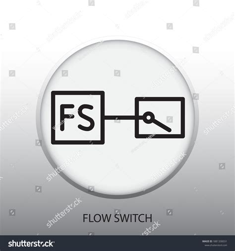 Symbol Flow Switch Vector Illustration Symbol Stock Vector (Royalty ...