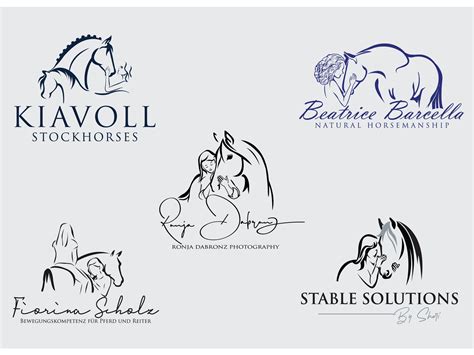 Equine, Equestrian, Horse Logo Designs by Zakaria Fahmi on Dribbble