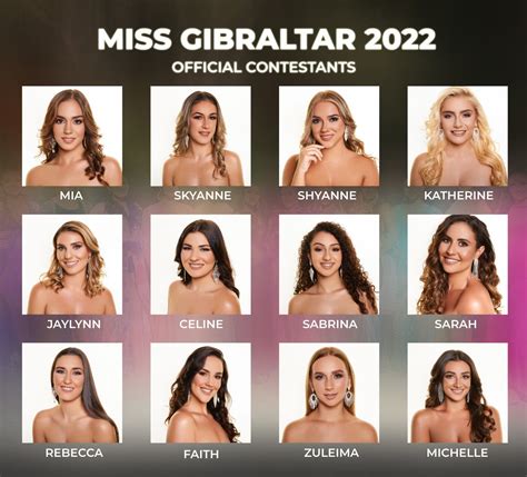 Miss Gibraltar 2022: Meet the 12 contestants Kim Hee Won, Open Air ...