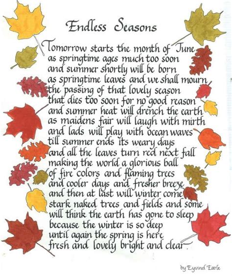 seasons of a tree | Calligraphy For All Occasions - Poems & Quotes ...