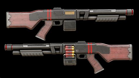 ArtStation - Belt Fed Shotgun PBR | Game Assets