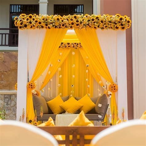 19 Incredible Haldi Decor Ideas For The Perfect Indian Wedding | WedMePlz