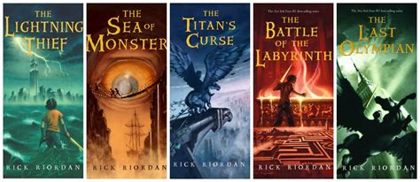 Percy Jackson Book Covers 1 5