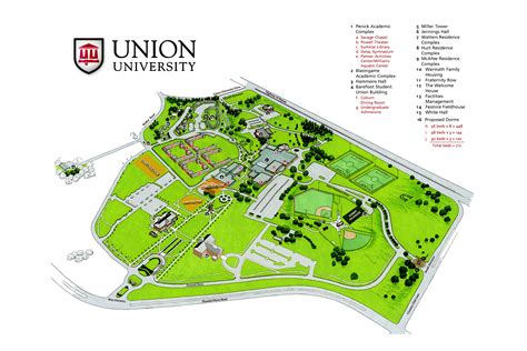 Mount Union University Campus Map