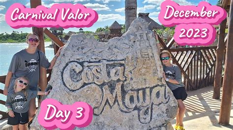 Carnival Valor December 2023 Cruise Day 3 Costa Maya - YouTube