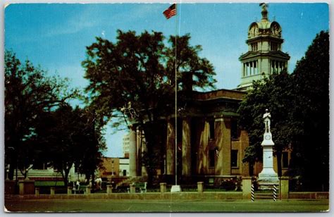 Vtg Huntsville Alabama AL Courthouse Confederate Monument 1950s ...