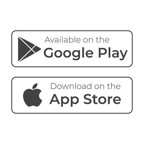 Download on the App Store and Get it on Google Play button icons ...