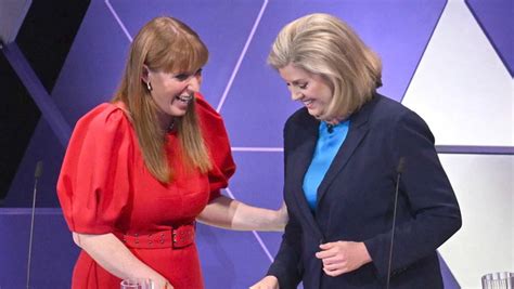 Angela Rayner and Penny Mordaunt share laugh minutes after heated ...