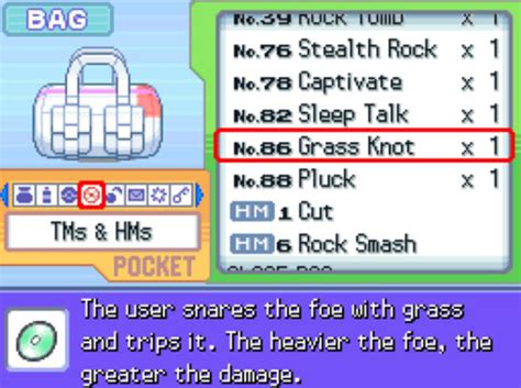 How To Get TM86 Grass Knot in Pokémon Platinum - Guide Strats