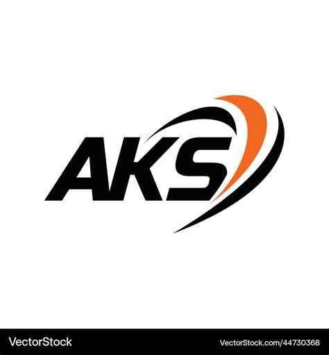 Aks monogram logo Royalty Free Vector Image - VectorStock