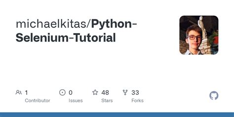 GitHub - michaelkitas/Python-Selenium-Tutorial