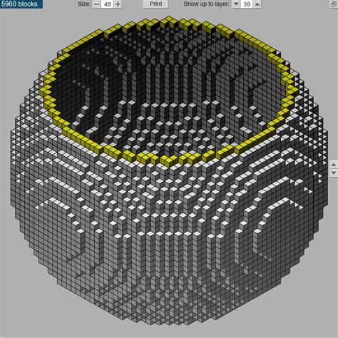 Plotz online voxel sphere generator | Minecraft circle chart, Minecraft ...