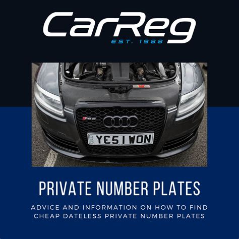 How to find cheap dateless private number plates What is a private ...