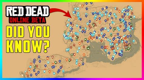 Red Dead Online - DID YOU KNOW? This Map Shows The Location Of ...