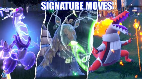 Pokemon Scarlet & Violet - ALL Legendary & Starter Signature Moves ...