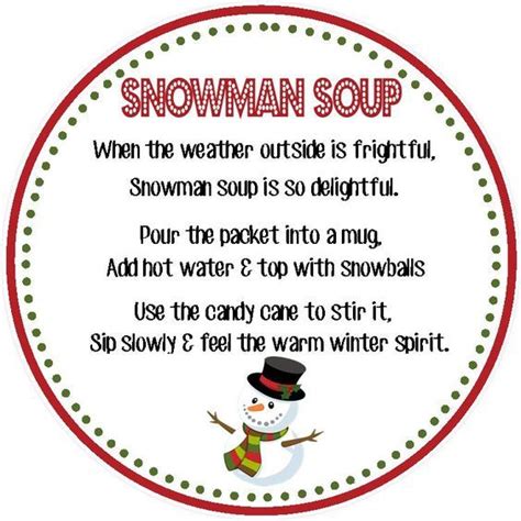 Snowman Soup! | Snowman soup, Snowman soup poem, Snowman soup printables