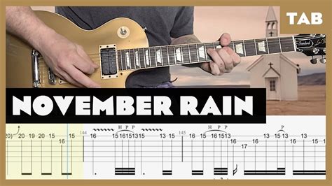 November Rain Guns N' Roses Cover | Guitar Tab | Lesson | Tutorial - Mr ...