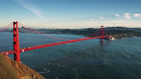 Aerial view of Golden Gate Bridge and San Francisco skyline 2 Stock ...