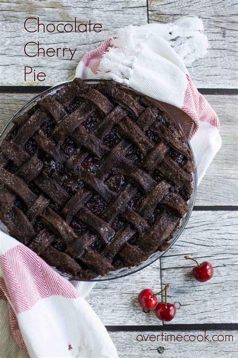 Chocolate Cherry Pie and my 3 Year Blogiversary! - Overtime Cook