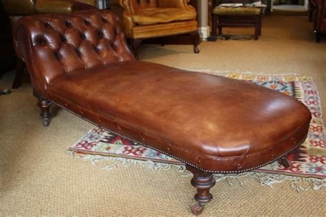 Victorian Leather Chaise Longue | Leather Chairs of Bath | Antique and ...