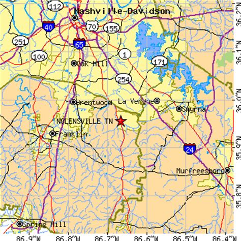 Nolensville, Tennessee (TN) ~ population data, races, housing & economy