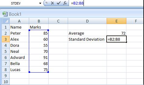 How to set standard deviation in excel graph - mathlikos