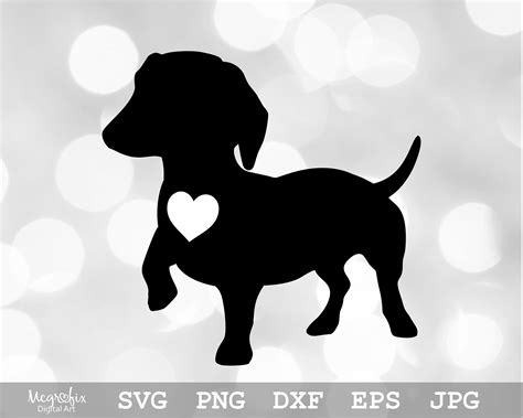 Dachshund SVG Dachshund Heart SVG Weenie Dog Svg Wiener Dog Svg Dog Mom ...