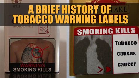 A brief history of tobacco warning labels - YouTube