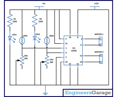 Line Follower Robot Circuit Diagram Using Microcontrollers - Wiring Diagram