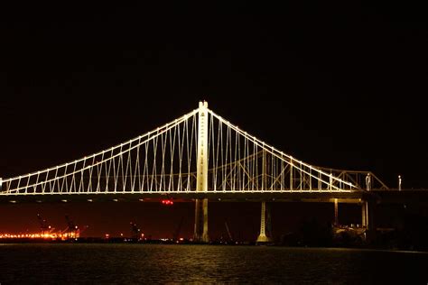 Bay Bridge At Night Photograph by Michael Courtney - Pixels